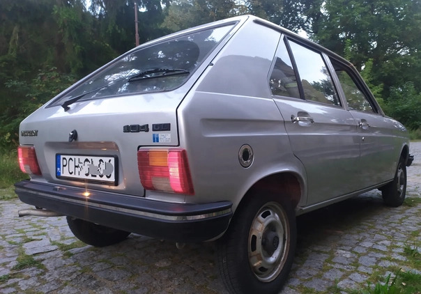 Peugeot 104 cena 17900 przebieg: 163412, rok produkcji 1981 z Chodzież małe 154